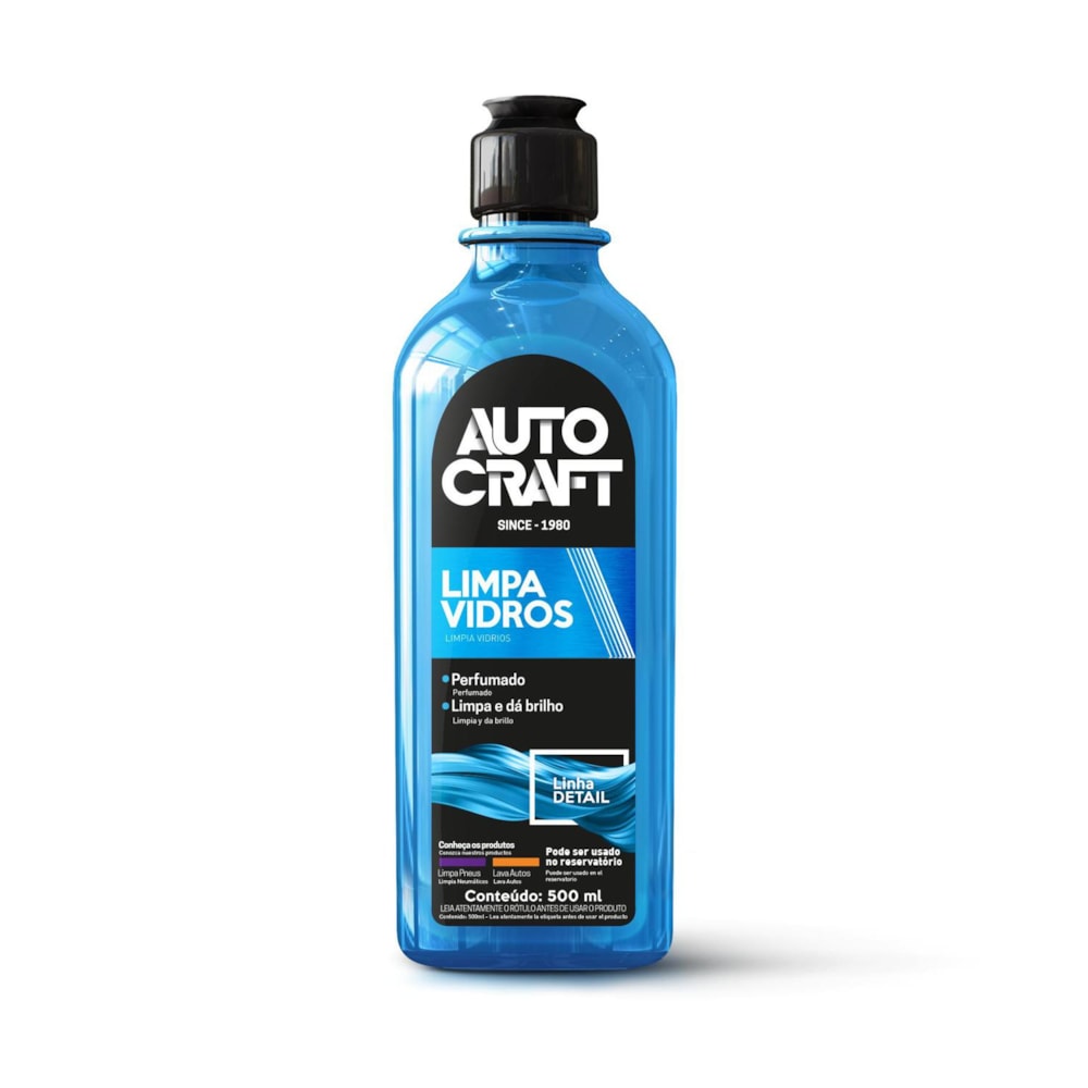 LIMPA VIDROS AUTOCRAFT 500ML - PROAUTO LIMPA VIDROS AUTOCRAFT 500ML - PROAUTO