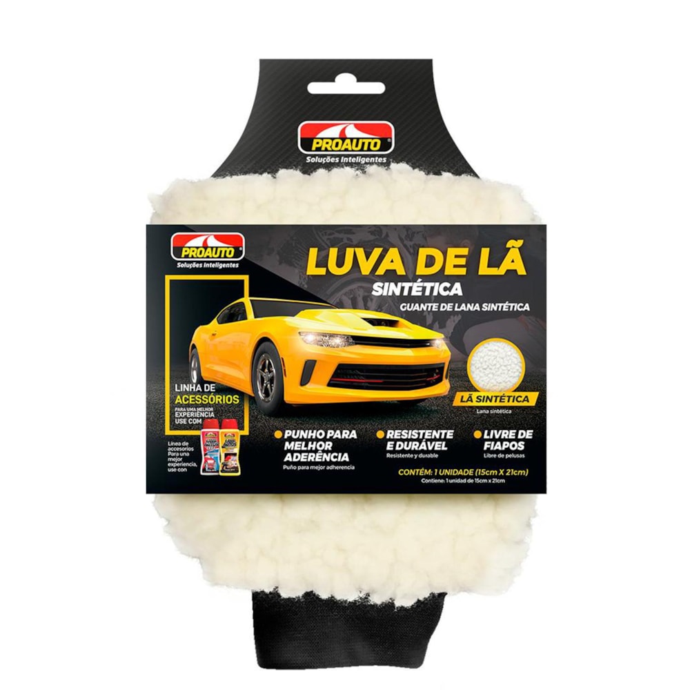 LUVA DE LA SINTETICA COM PUNHO PROAUTO - PROAUTO LUVA DE LA SINTETICA COM PUNHO PROAUTO - PROAUTO