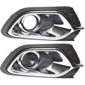 MOLDURA FAROL MILHA RENAULT LOGAN 2014 EM DIANTE COMPLETA COR PRETA COM MILHA COM ARO E FRISO CROM LADO DIREITO - FIPPARTS MOLDURA FAROL MILHA RENAULT LOGAN 2014 EM DIANTE COMPLETA COR PRETA COM MILHA COM ARO E FRISO CROM LADO DIREITO - FIPPARTS