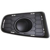 MOLDURA FAROL MILHA RENAULT SANDERO 2012 A 2014 COR PRETA SEM MILHA LADO ESQUERDO - FIPPARTS