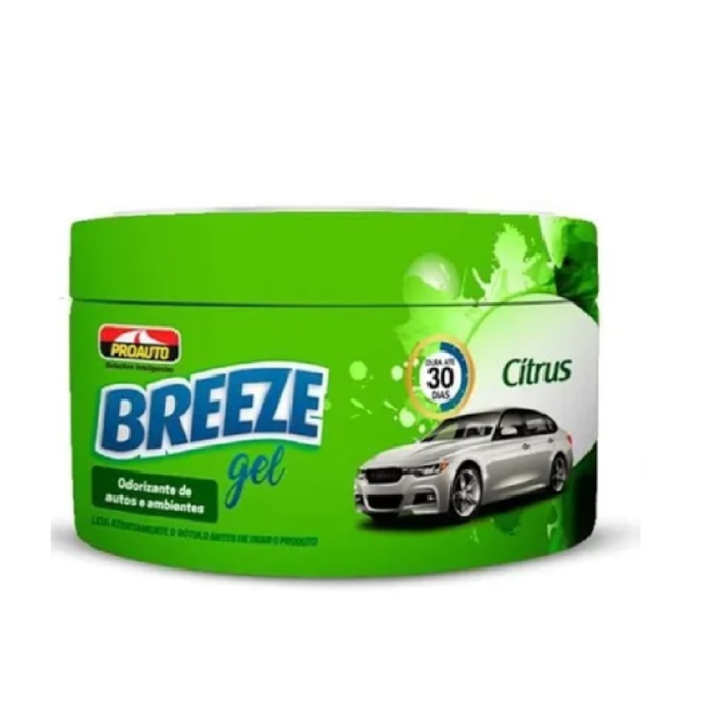 ODORIZADOR AUTOMOTIVO BREEZE GEL FRAGANCIA CITRUS 60GR - PROAUTO ODORIZADOR AUTOMOTIVO BREEZE GEL FRAGANCIA CITRUS 60GR - PROAUTO