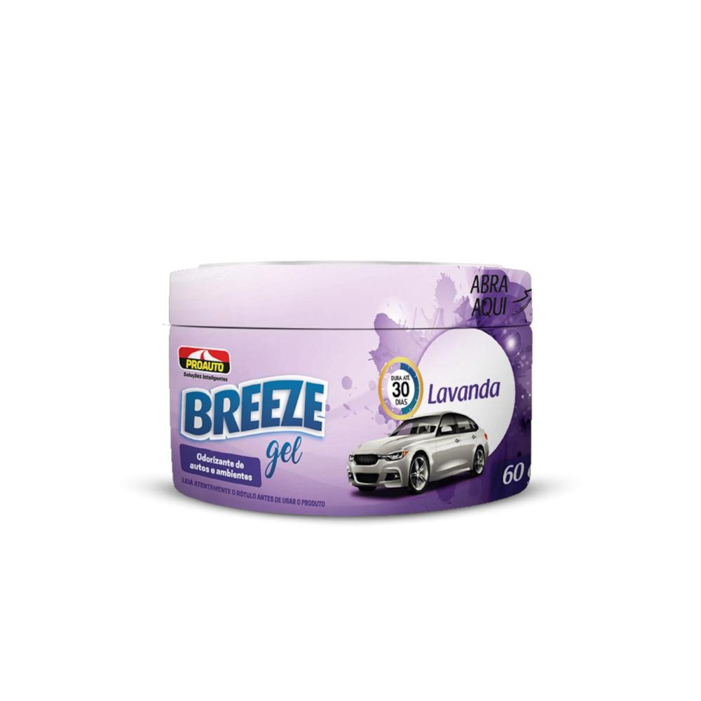 ODORIZADOR AUTOMOTIVO BREEZE GEL LAVANDA 60GR - PROAUTO ODORIZADOR AUTOMOTIVO BREEZE GEL LAVANDA 60GR - PROAUTO