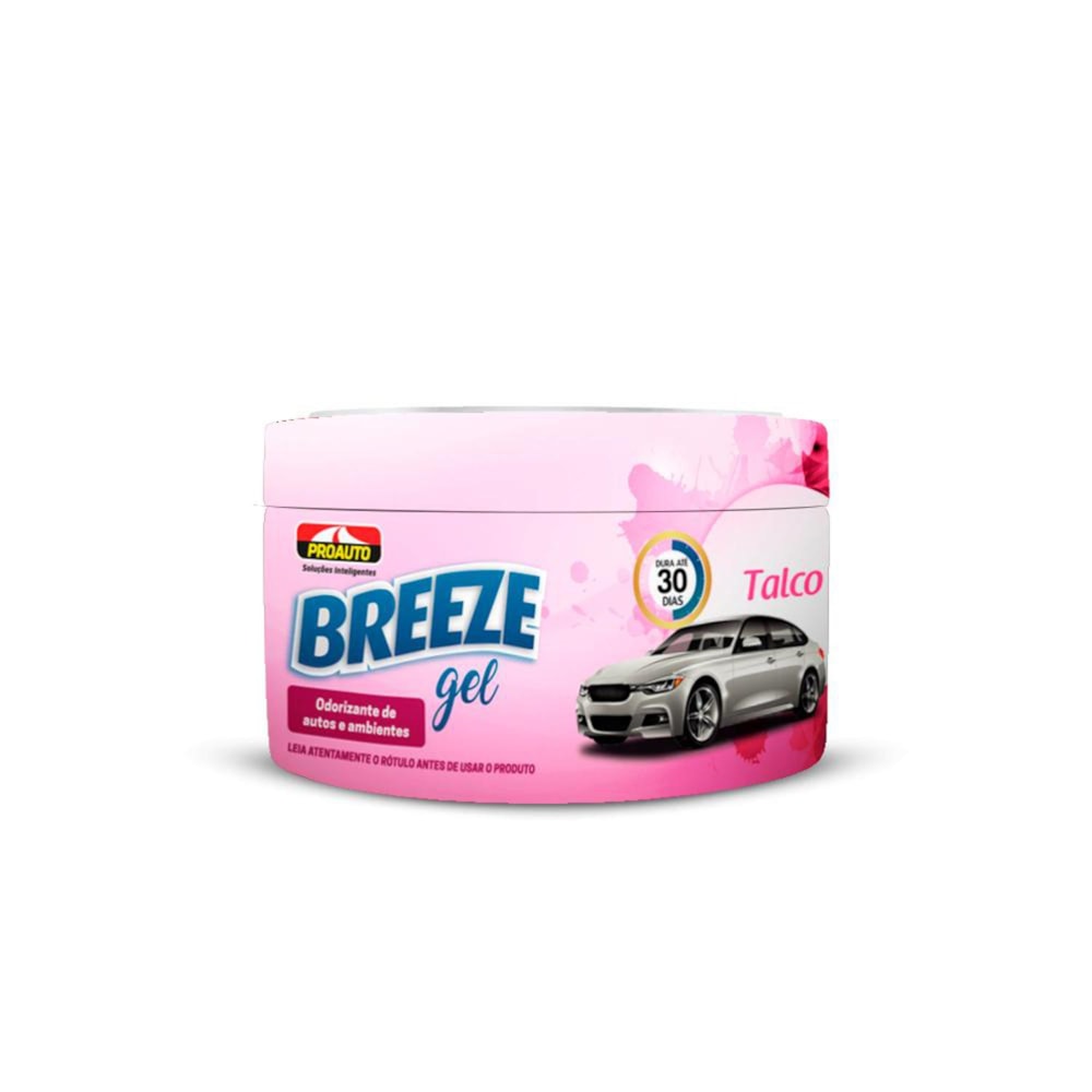 ODORIZADOR AUTOMOTIVO BREEZE GEL TALCO 60GR - PROAUTO ODORIZADOR AUTOMOTIVO BREEZE GEL TALCO 60GR - PROAUTO