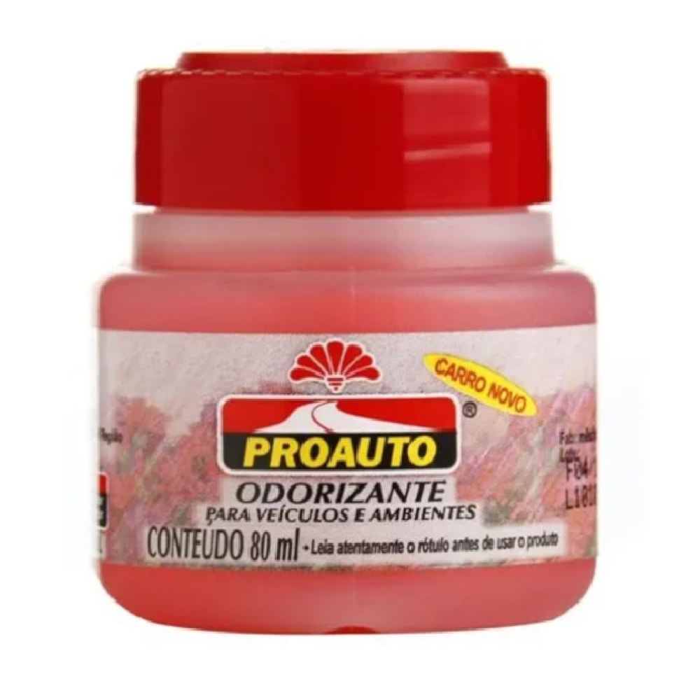 ODORIZADOR AUTOMOTIVO FRAGANCIA MORANGO 80 ML - PROAUTO ODORIZADOR AUTOMOTIVO FRAGANCIA MORANGO 80 ML - PROAUTO