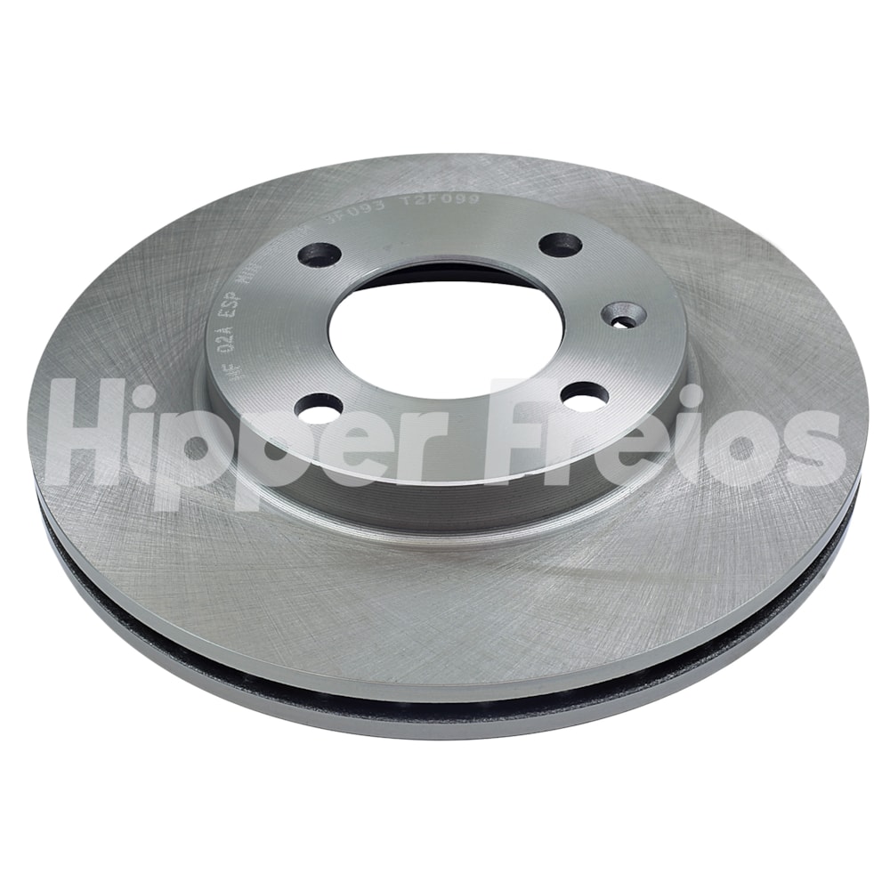 PAR DISCO FREIO DIANTEIRO FORD VERSAILLES 1991 A 1993 / ROYALE 1991 A 1993 / SEAT IBIZA 1.0 1999 EM DIANTE - HIPPER FREIOS