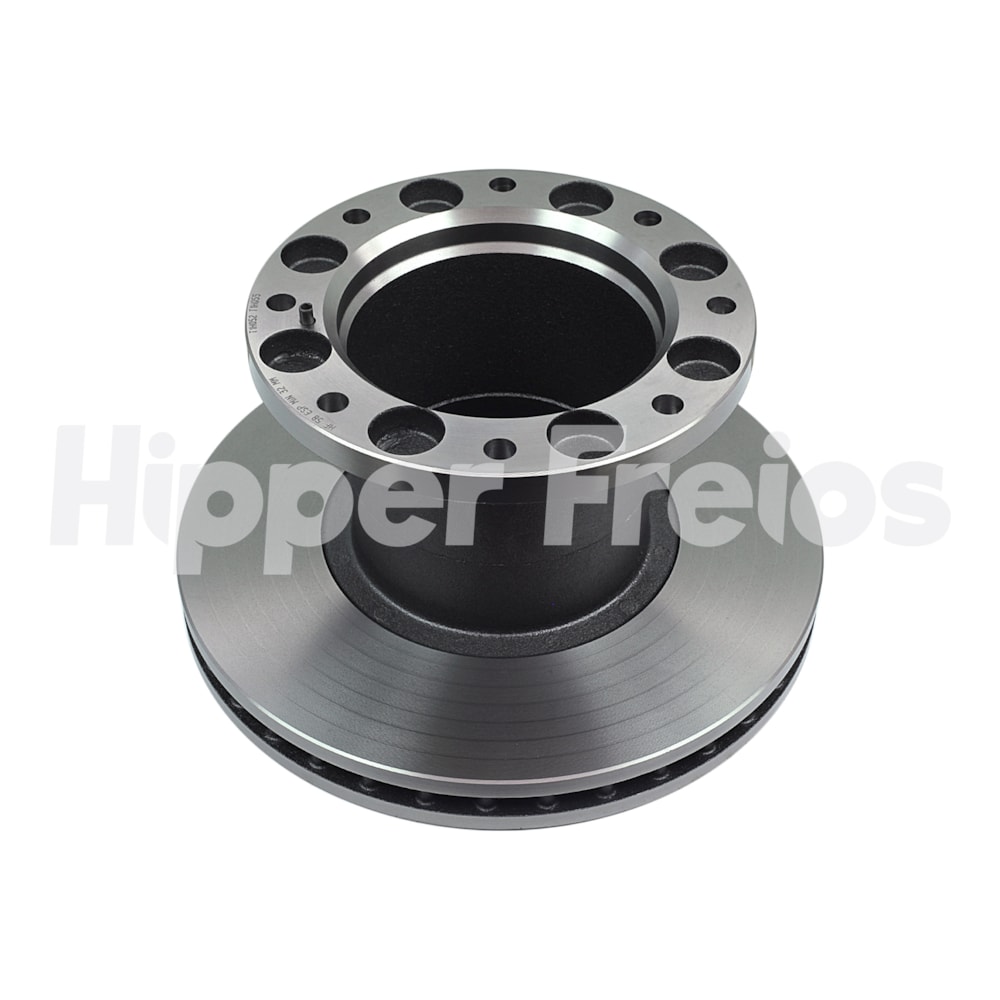 PAR DISCO FREIO DIANTEIRO GM CHEVROLET A40 / C40 / D40 / 1985 EM DIANTE / SILVERADO 6-100/ 6-150 1998 A 2002 - HIPPER FREIOS
