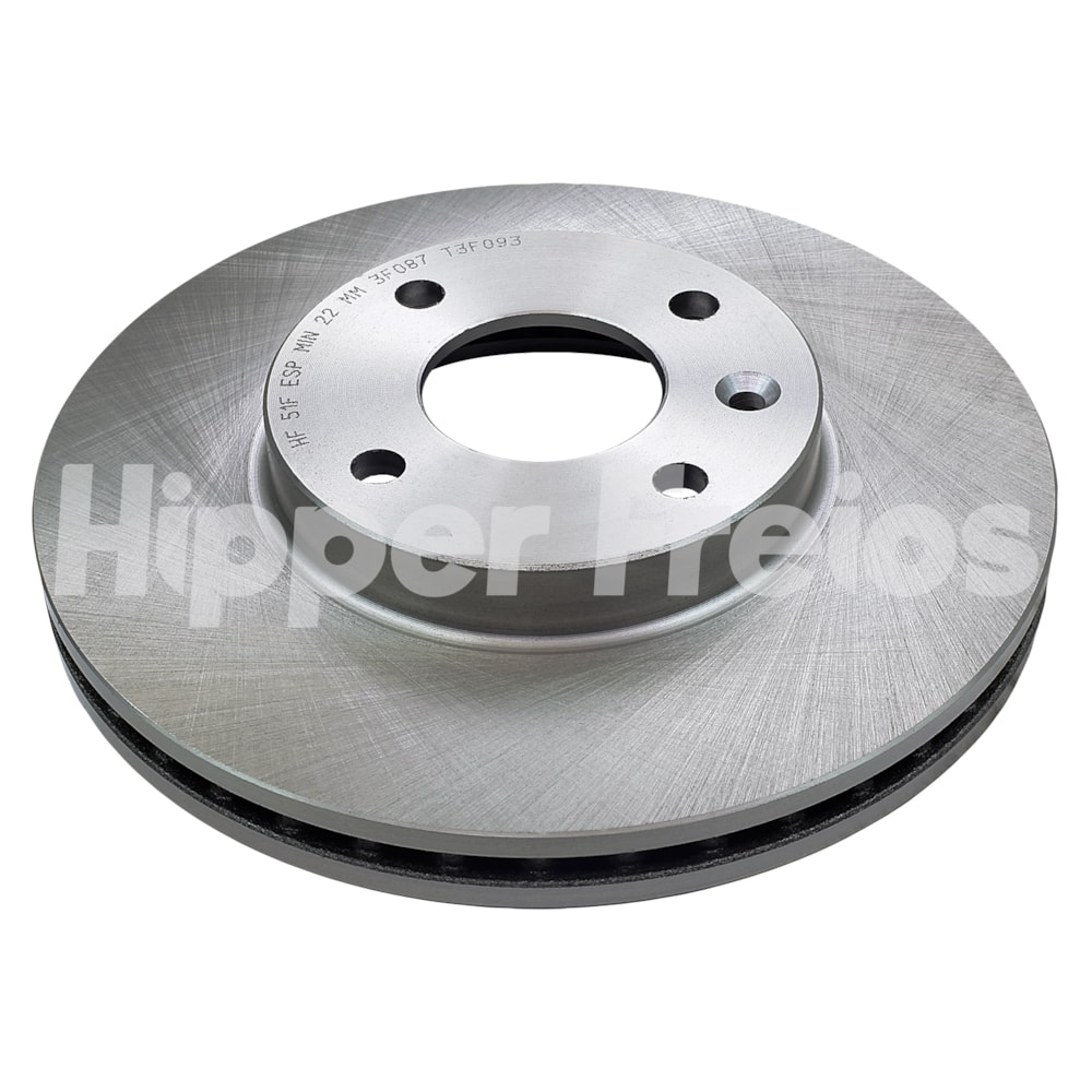 PAR DISCO FREIO DIANTEIRO GM CHEVROLET COBALT 2012 EM DIANTE COM ABS / SONIC 1.6 / SPIN 1.8 / 2012 EM DIANTE - HIPPER FREIOS