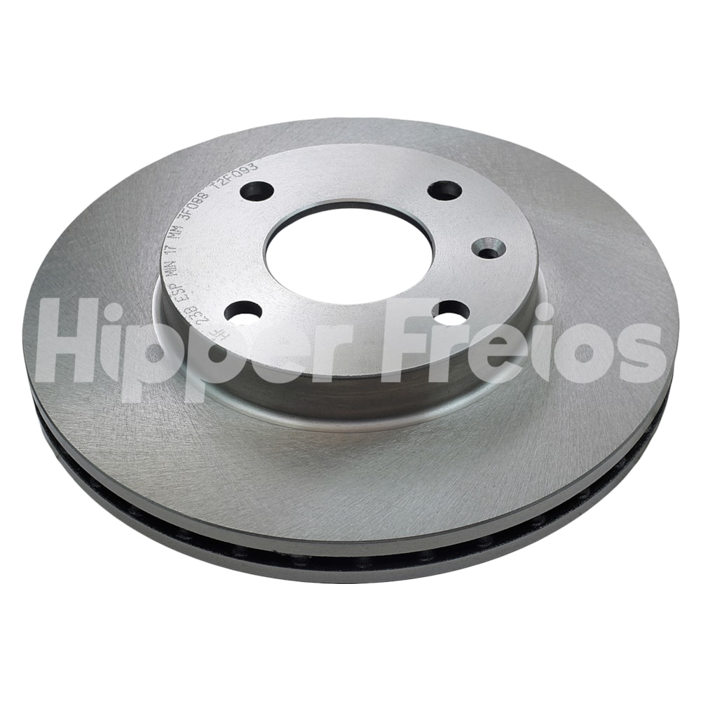 PAR DISCO FREIO DIANTEIRO GM CHEVROLET CORSA 1.0/1.4 8V / SEDAN 1.0 8V / SW 1.0 8V / 2002 EM DIANTE - HIPPER FREIOS
