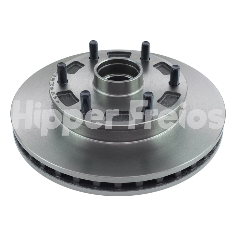 PAR DISCO FREIO DIANTEIRO GM CHEVROLET S10 / BLAZER / 1995 A 1997 (COM CUBO 6 PARAFUSOS) - HIPPER FREIOS