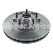 PAR DISCO FREIO DIANTEIRO GM CHEVROLET S10 / BLAZER / 4X2 COM/SEM ABS 1997 A 2011 (COM CUBO 5 PARAFUSOS) - HIPPER FREIOS