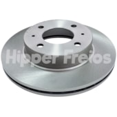 PAR DISCO FREIO DIANTEIRO HYUNDAI ACCENT 1.3 12V / 1.5 12V 2000 A 2003 - HIPPER FREIOS