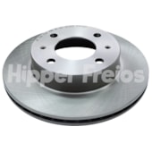 PAR DISCO FREIO DIANTEIRO HYUNDAI ATOS 1.0 2000 A 2003 / ATOS 1.0 12V MULTI / SPIRIT 2001 EM DIANTE - HIPPER FREIOS