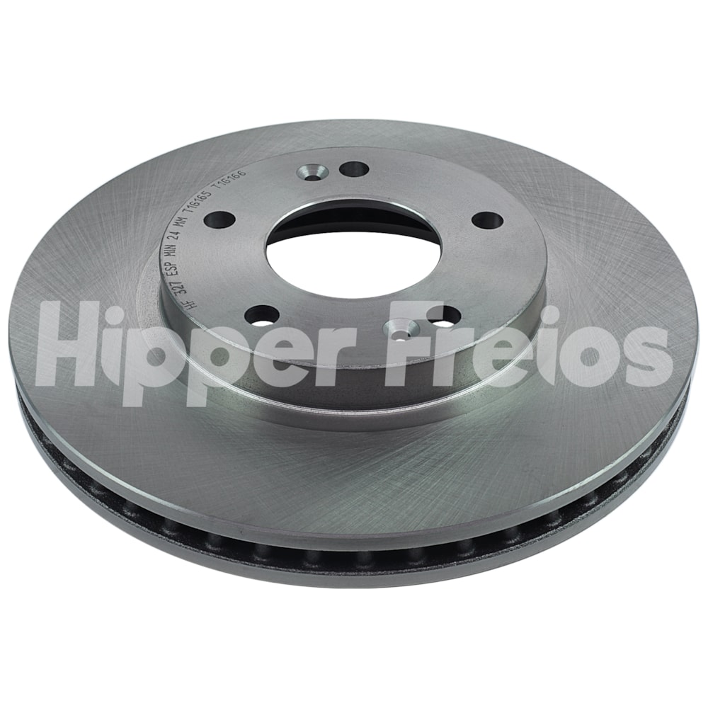 PAR DISCO FREIO DIANTEIRO HYUNDAI TRAJET 2.7 2000 A 2001 / SANTA FE 2.0I 2001 A 2006 - HIPPER FREIOS