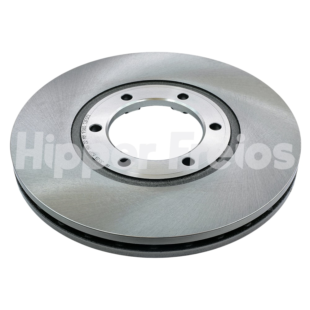 PAR DISCO FREIO DIANTEIRO KIA BONGO K2700 4X2 1999 EM DIANTE / K2500 2007 EM DIANTE - HIPPER FREIOS