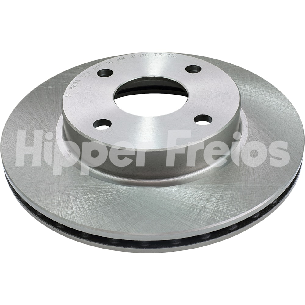 PAR DISCO FREIO DIANTEIRO MAZDA 323 1989 EM DIANTE / 323F / WAGON 1.6I / 1989 A 1994 / MX5 1.6I 1990 A 1998 - HIPPER FREIOS