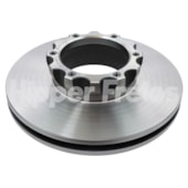 PAR DISCO FREIO DIANTEIRO MERCEDES BENZ 712C / 912C / 914C / LO 914 / 915 / 814 / ELETRONICO 1998 EM DIANTE / 812 TODOS - HIPPER FREIOS