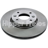 PAR DISCO FREIO DIANTEIRO RENAULT CLIO 1.6 16V 2007 A 2016 - HIPPER FREIOS