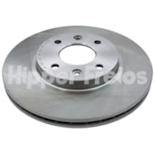 PAR DISCO FREIO DIANTEIRO RENAULT CLIO 1.6I COM ABS 1997 A 2016 /KANGOO COM ABS 1997 EM DIANTE /COM FUROS GUIA REBAIXADO - HIPPER FREIOS