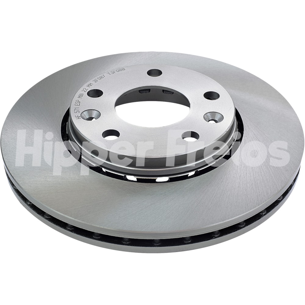 PAR DISCO FREIO DIANTEIRO RENAULT DUSTER 2.0 / OROCH 2.0 / FLUENCE 1.6/2.0 / 2011 EM DIANTE / FLUENCE GT 2013 EM DIANTE - HIPPER FREIOS