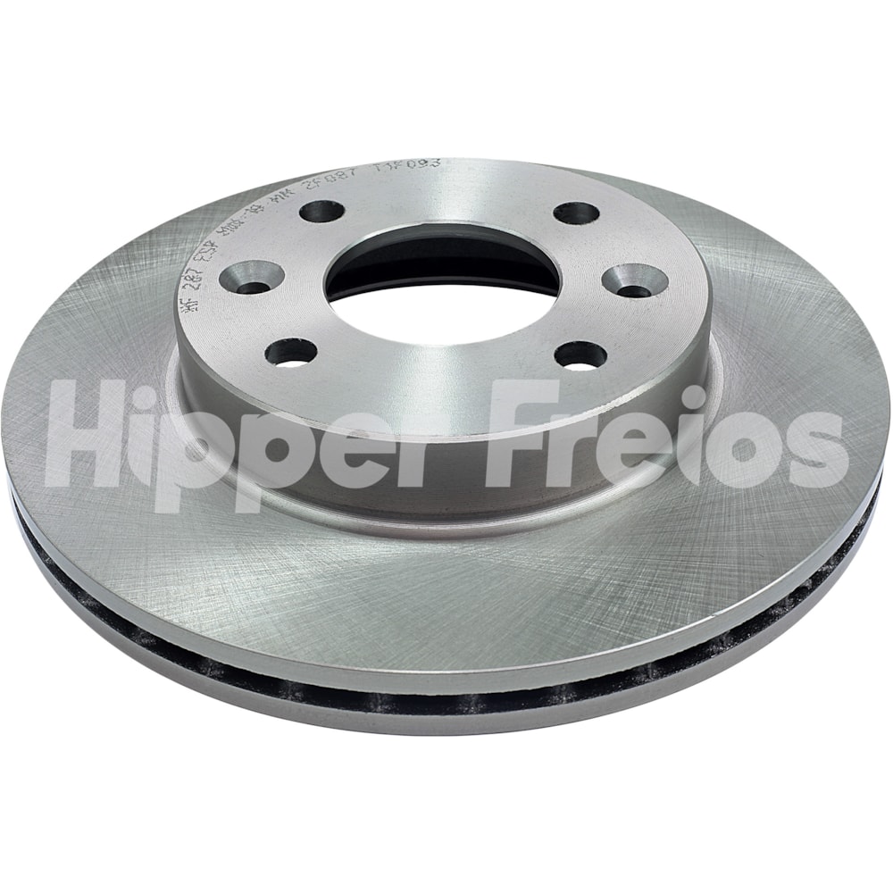PAR DISCO FREIO DIANTEIRO RENAULT R18 / FUEGO (DIAMETRO DO FURO CENTRAL 61,00 MM.) - HIPPER FREIOS