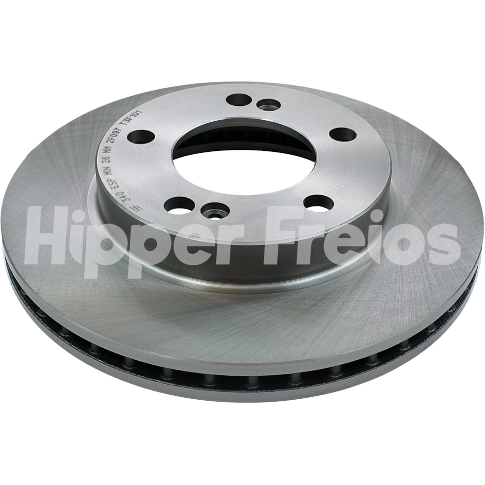 PAR DISCO FREIO DIANTEIRO SSANGYONG KYRON 2.7 20V / 2007 EM DIANTE / REXTON RX 270 XDI 2002 EM DIANTE (ARO 16 / ARO 18) - HIPPER FREIOS