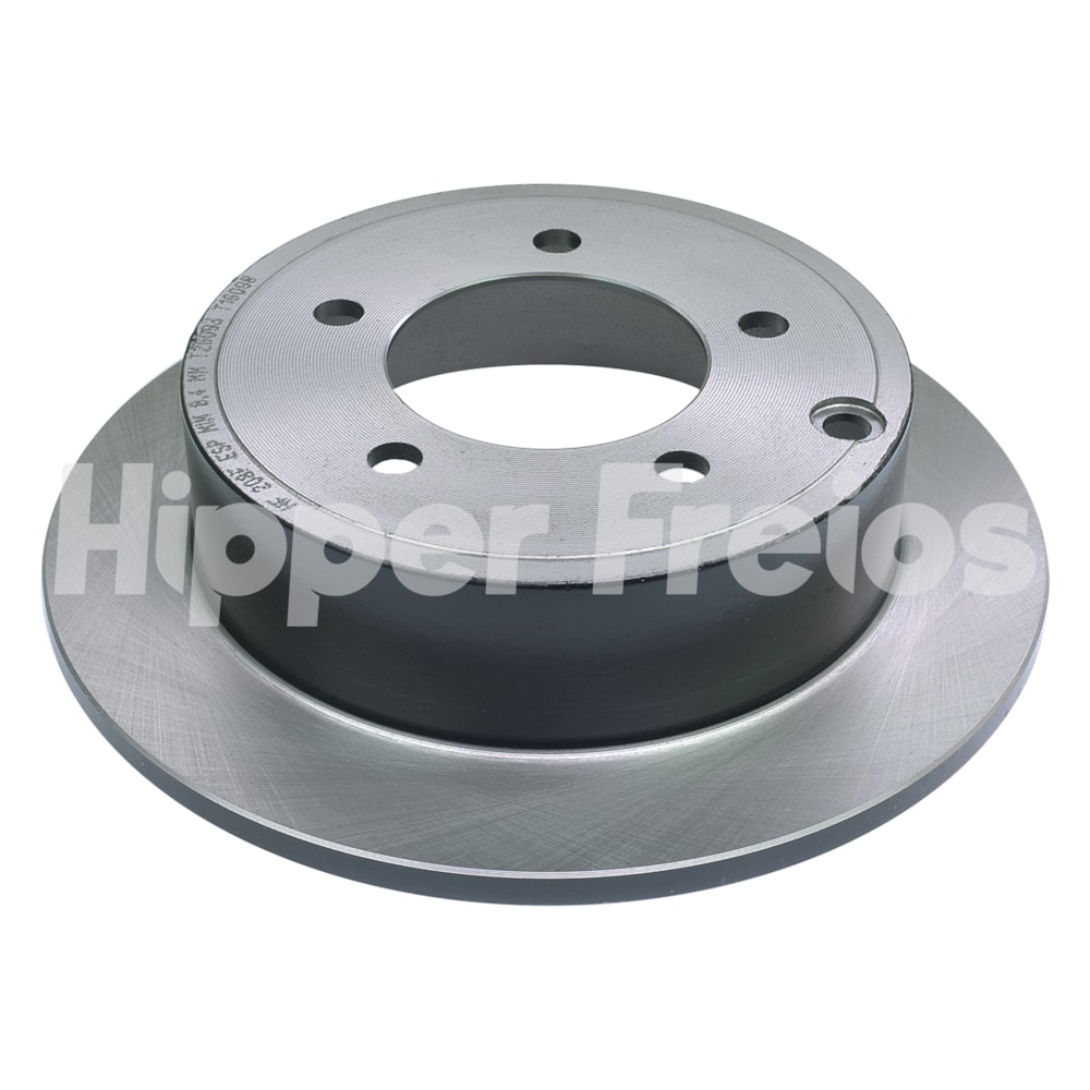 PAR DISCO FREIO SOLIDO COM TAMBOR SEM CUBO TRASEIRO JEEP COMPASS 2.0 2012 A 2016 / MITSUBISHI LANCER 2.0 2010 EM DIANTE - HIPPER FREIOS