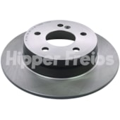 PAR DISCO FREIO SOLIDO COM TAMBOR SEM CUBO TRASEIRO MERCEDES BENZ C180 2010 EM DIANTE / C200 1.8 KOMPRESSOR 2006 A 2010 - HIPPER FREIOS