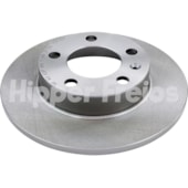 PAR DISCO FREIO SOLIDO SEM CUBO TRASEIRO AUDI A1 1.4 TRONIC 2011 EM DIANTE / A3 1.6 1998 ATE 2003 / 1.8 TURBO 1997 A 200 - HIPPER FREIOS