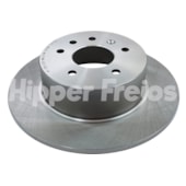 PAR DISCO FREIO TRASEIRO GM CHEVROLET ASTRA 2.0 16V / VECTRA 2.0 16V / 1999 EM DIANTE / 2.2 16V 1997 EM DIANTE / ARO 16 - HIPPER FREIOS