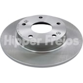 PAR DISCO FREIO TRASEIRO HONDA CIVIC NEW 1.8 16V 2006 A 2016 / CIVIC SI 2.0 16V 2006 EM DIANE / 1.8 2007 A 2016 - HIPPER FREIOS