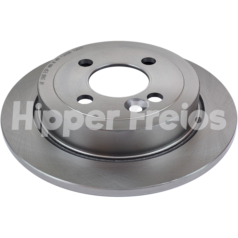 PAR DISCO FREIO TRASEIRO MINI COOPER 1.6 2007 A 2012 / 1.6 CABRIO 2008 A 2015 / 1.6 ONE 2011 A 2013 / 1.6 S 2005 A 2013 - HIPPER FREIOS