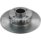 PAR DISCO FREIO TRASEIRO RENAULT CLIO 1.6 2007 A 2016 / 1.0 2000 A 2016 / MEGANE 1.6 2002 EM DIANTE / 2.0 2006 A 2009 - HIPPER FREIOS