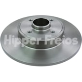 PAR DISCO FREIO TRASEIRO RENAULT SCENIC 1.4 16V 1999 A 2003 / 1.6/2.0 1999 EM DIANTE - HIPPER FREIOS