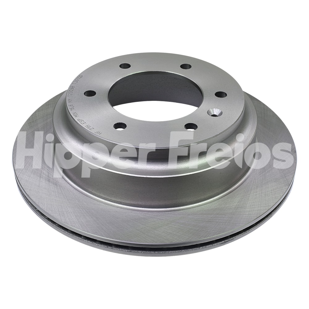 PAR DISCO FREIO VENTILADO COM TAMBOR SEM CUBO TRASEIRO GM CHEVROLET TRAILBLAZER 4X2/4X4 2013 EM DIANTE - HIPPER FREIOS