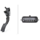 PEDAL ACELERADOR ELETRONICO MANUAL RENAULT SANDERO 2013 A 2018 - HELLA PEDAL ACELERADOR ELETRONICO MANUAL RENAULT SANDERO 2013 A 2018 - HELLA