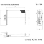 RADIADOR AQUECIMENTO GM CHEVROLET VECTRA COM AR 2.0/2.2 1997 A 2005 - VALEO