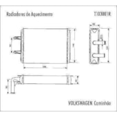 RADIADOR AQUECIMENTO VW VOLKSWAGEN CAMINHAO - VALEO