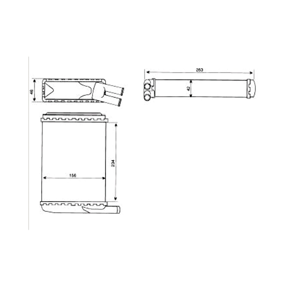 RADIADOR AQUECIMENTO VW VOLKSWAGEN PASSAT / SANTANA / QUANTUM 1984 A 1992 COM OU SEM AR - VALEO RADIADOR AQUECIMENTO VW VOLKSWAGEN PASSAT / SANTANA / QUANTUM 1984 A 1992 COM OU SEM AR - VALEO