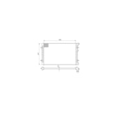 RADIADOR AUDI A3 1996 A 2006 1.8 / 1.8T /VW VOLKSWAGEN BORA / GOLF 1.6/1.8/1.8T / 2.0 1999 A 2013 COM AR AUTOM OU MANUAL - VISCONDE/MODINE