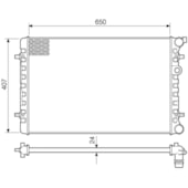 RADIADOR AUDI A3 1996 A 2006 1.8 / 1.8T /VW VOLKSWAGEN BORA / GOLF 1.6/1.8/1.8T / 2.0 1999 A 2013 COM AR AUTOM OU MANUAL - VISCONDE/MODINE