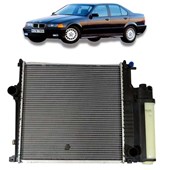 RADIADOR BMW SERIE 3 E36 1992 A 1998 318 / 323 / 325 2.5 L6 COM AR COM RESERVATORIO AUTOMATICO OU MANUAL COM AR - MAHLE