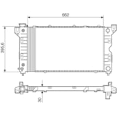 RADIADOR CHRYSLER CARAVAN 1996 A 2000 - VISCONDE/MODINE