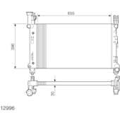 RADIADOR CHRYSLER CARAVAN COM AR - VISCONDE/MODINE