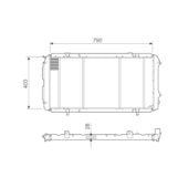 RADIADOR CITROEN JUMPER / FIAT DUCATO / PEUGEOT BOXER 2.5 / 2.8 DIESEL / TD COM OU SEM AR 1994 EM DIANTE - VISCONDE/MODINE