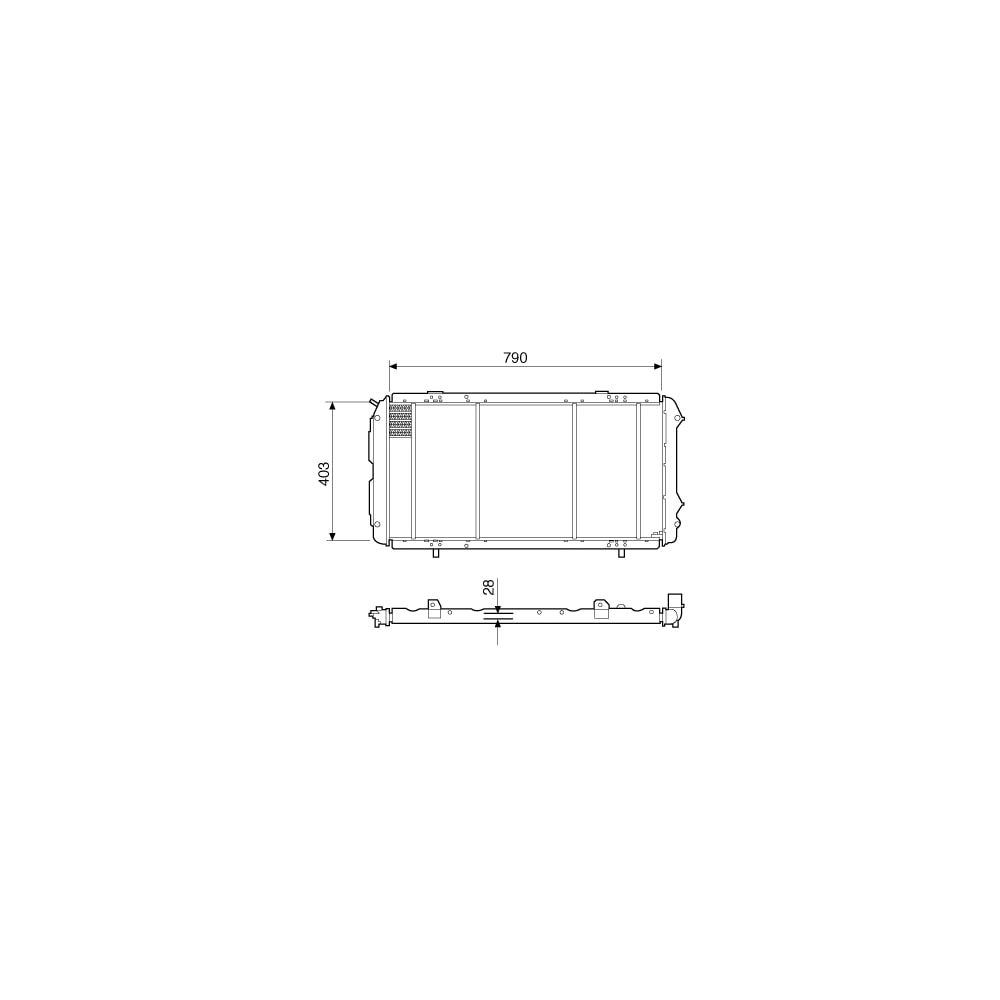 RADIADOR CITROEN JUMPER / FIAT DUCATO / PEUGEOT BOXER 2.5 / 2.8 DIESEL / TD COM OU SEM AR 1994 EM DIANTE - VISCONDE/MODINE