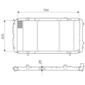 RADIADOR CITROEN JUMPER / FIAT DUCATO / PEUGEOT BOXER 2.5 / 2.8 DIESEL / TD COM OU SEM AR 1994 EM DIANTE - VISCONDE/MODINE