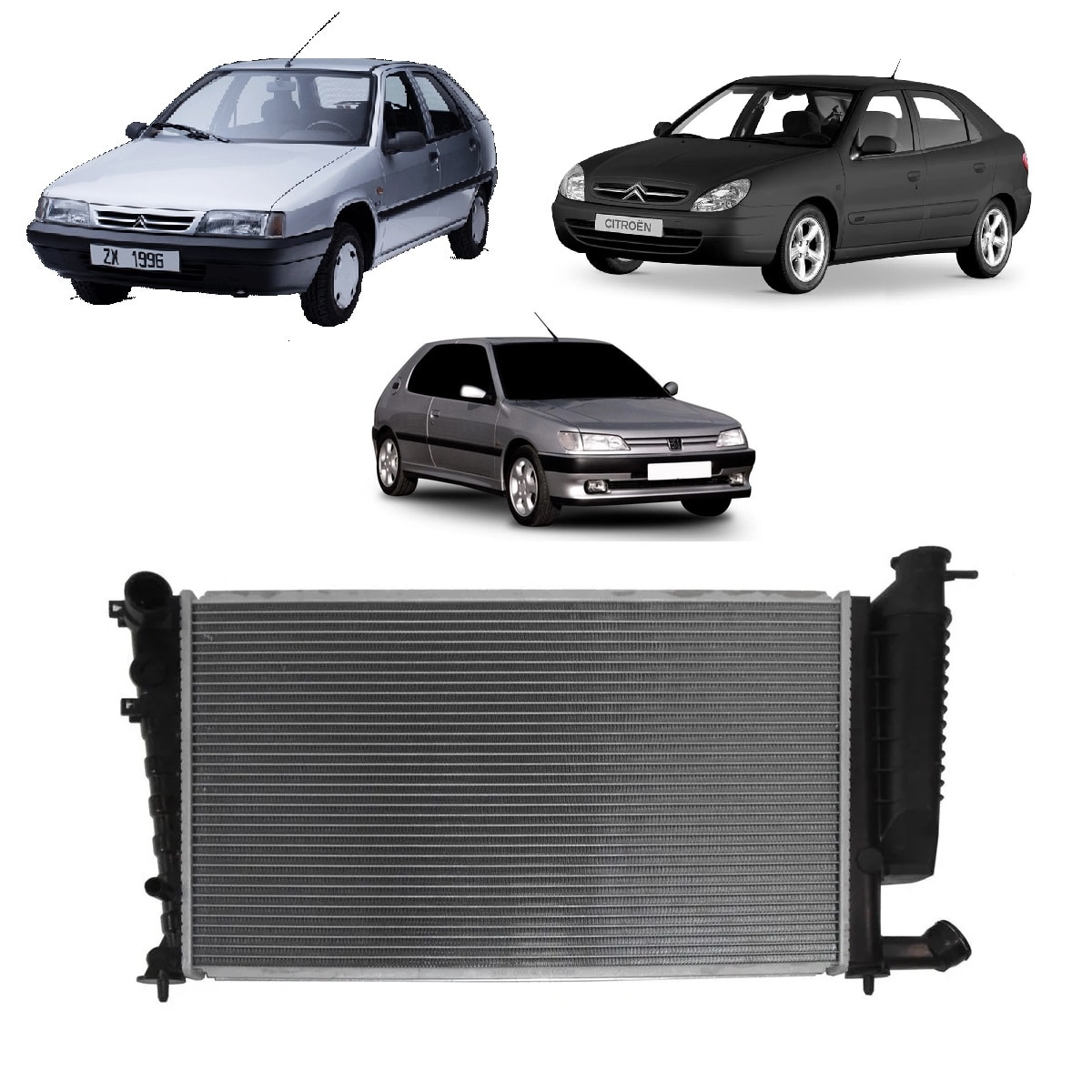 A  RADIADOR CITROEN ZX 1994 A 1998 / XSARA 1998 A 2000 / PEUGEOT 306