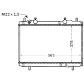 RADIADOR FIAT MAREA 1.8 16V / 2.0 20V COM AR 1999 EM DIANTE - BEHR HELLA