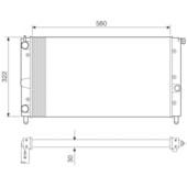 RADIADOR FIAT OGGI / SPAZIO 1.0 / 1.3 1983 A 1985 SEM AR - VISCONDE/MODINE