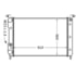 RADIADOR FIAT PALIO / STRADA / SIENA COM AR BRASADO 1.6 16V MPFI 1997 A 2000 - BEHR HELLA